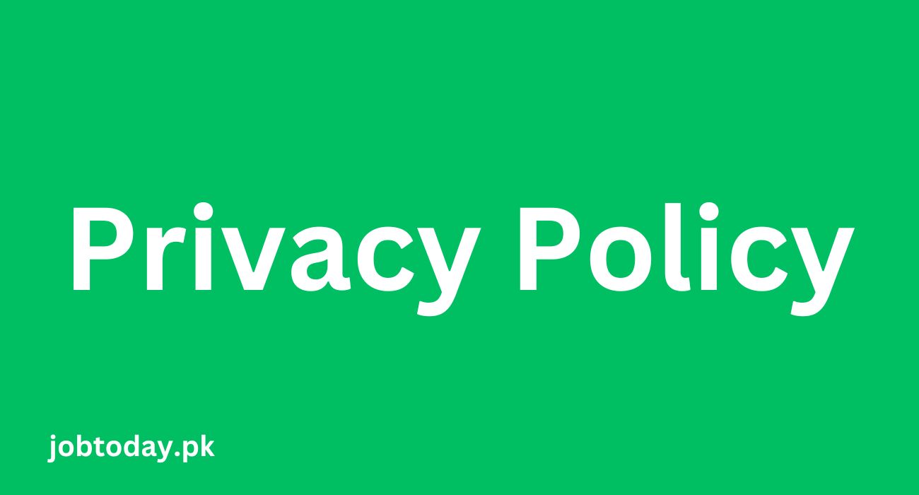 Privacy Policy jobtoday